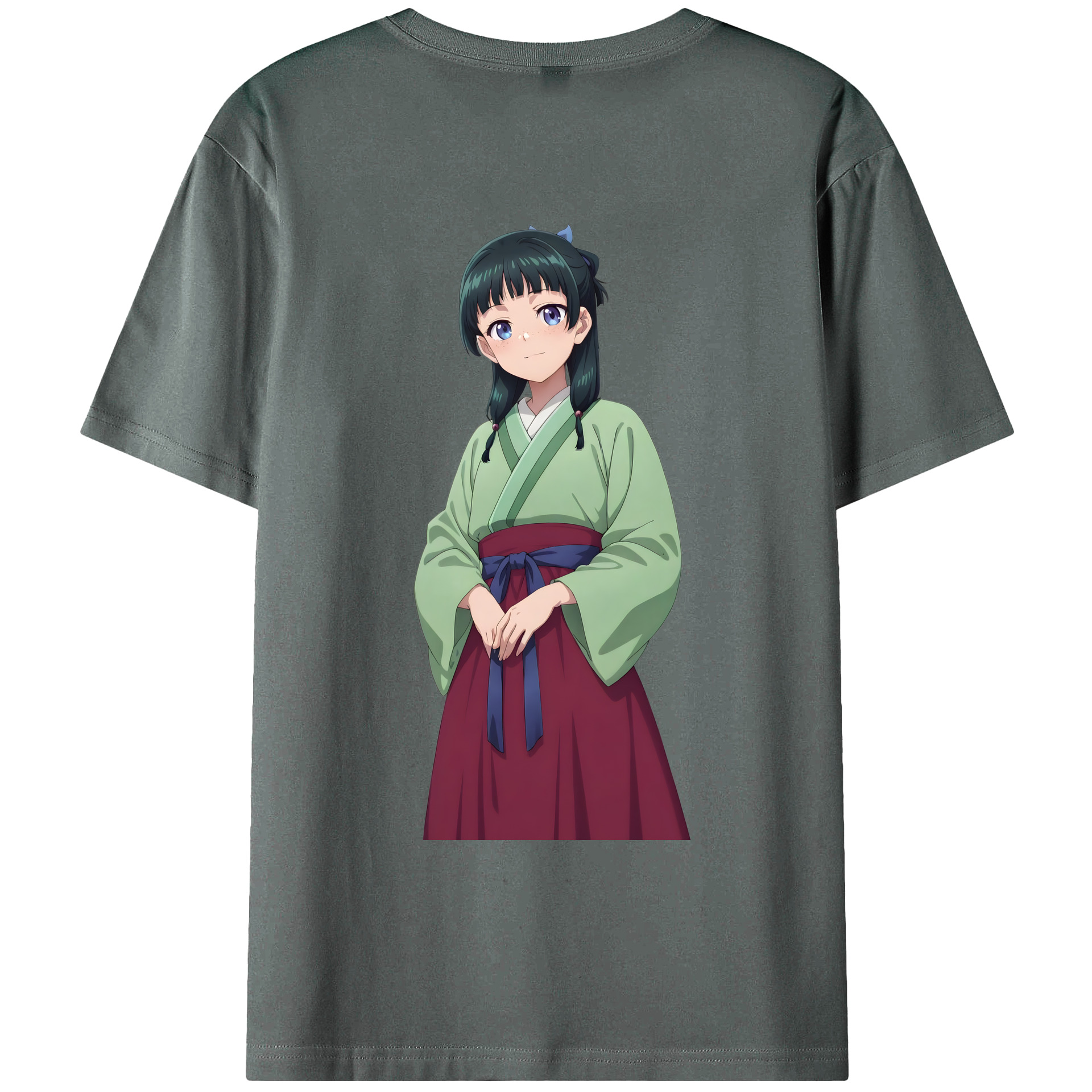 （画像用） 薬屋のひとりごと The Apothecary Diaries 綿100％ メンズ半袖Tシャツ（バックプリント） 通気性